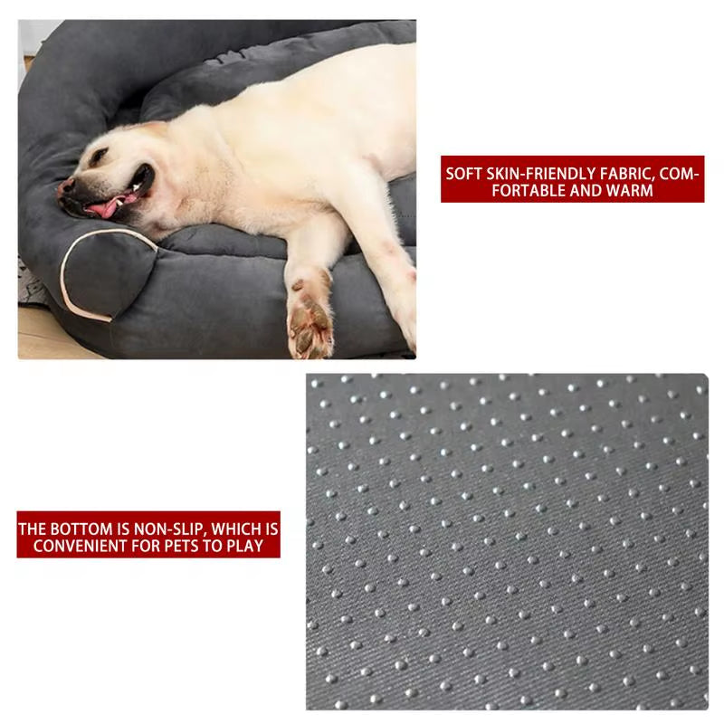 Orthopedic Dog Sofa Bed Anti-Slip Breathable Luxury Pet Bed Cushion Dog Pillow Bed Dog Cuddler Sleeping Bed for Large Medium Sma