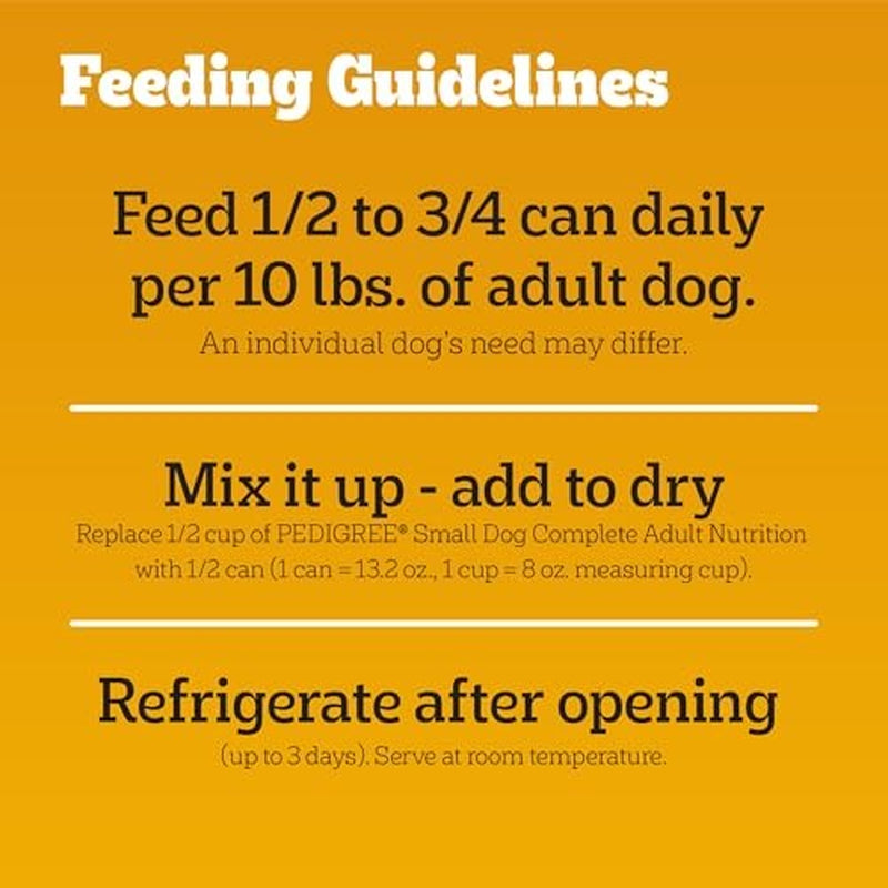 Pedigree Small Dog Tender Bites in Gravy, Steak & Vegetable Flavor Canned Wet