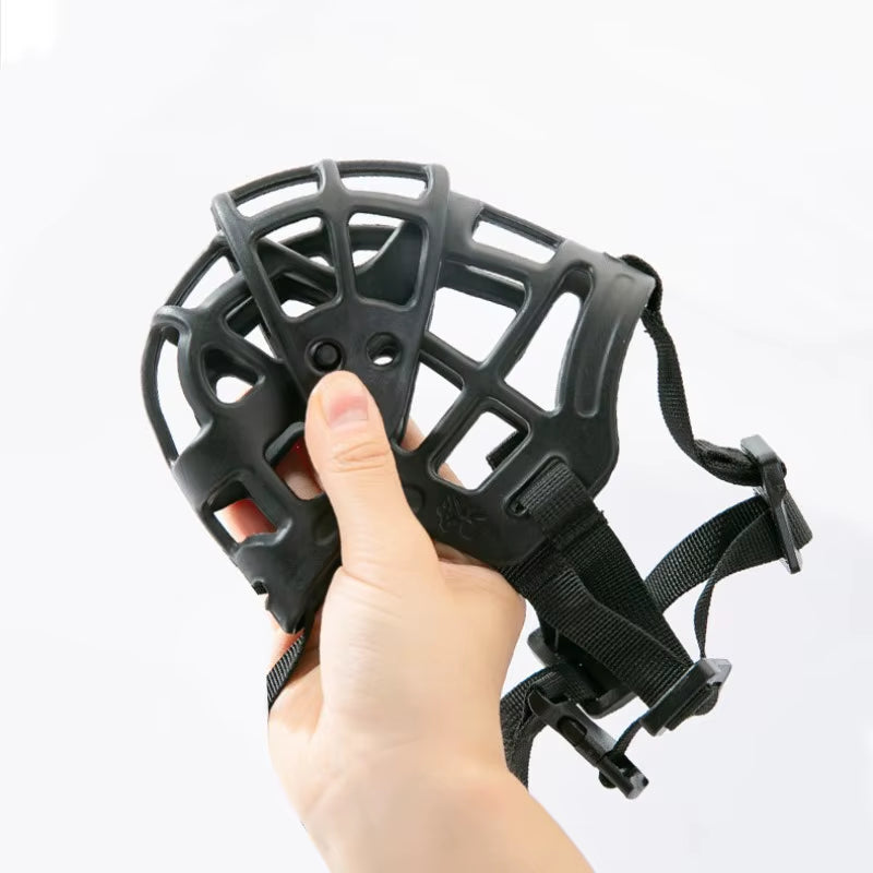 Silicone Dog Muzzle Anti-Biting Breathable Mouth Mask for Medium Large Dog Accessories Safe Comfortable Outdoor Supplies