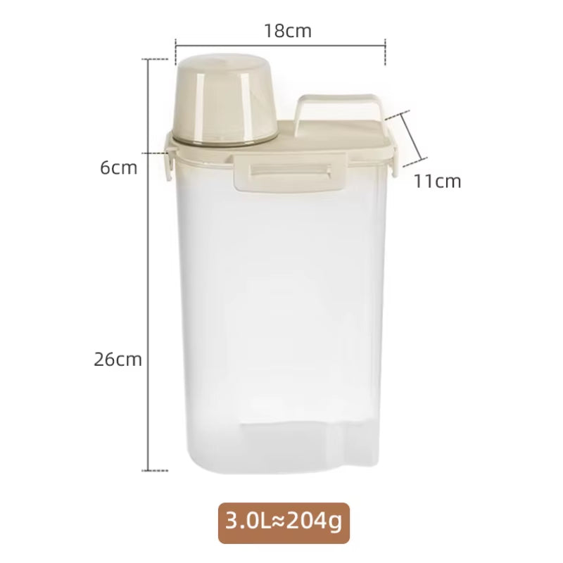 Dog Food Container Sealed Dog Food Storage Box with Lid - Moisture & Leak-Proof, Ideal for Dog Food, Cat Food, Pet Snacks