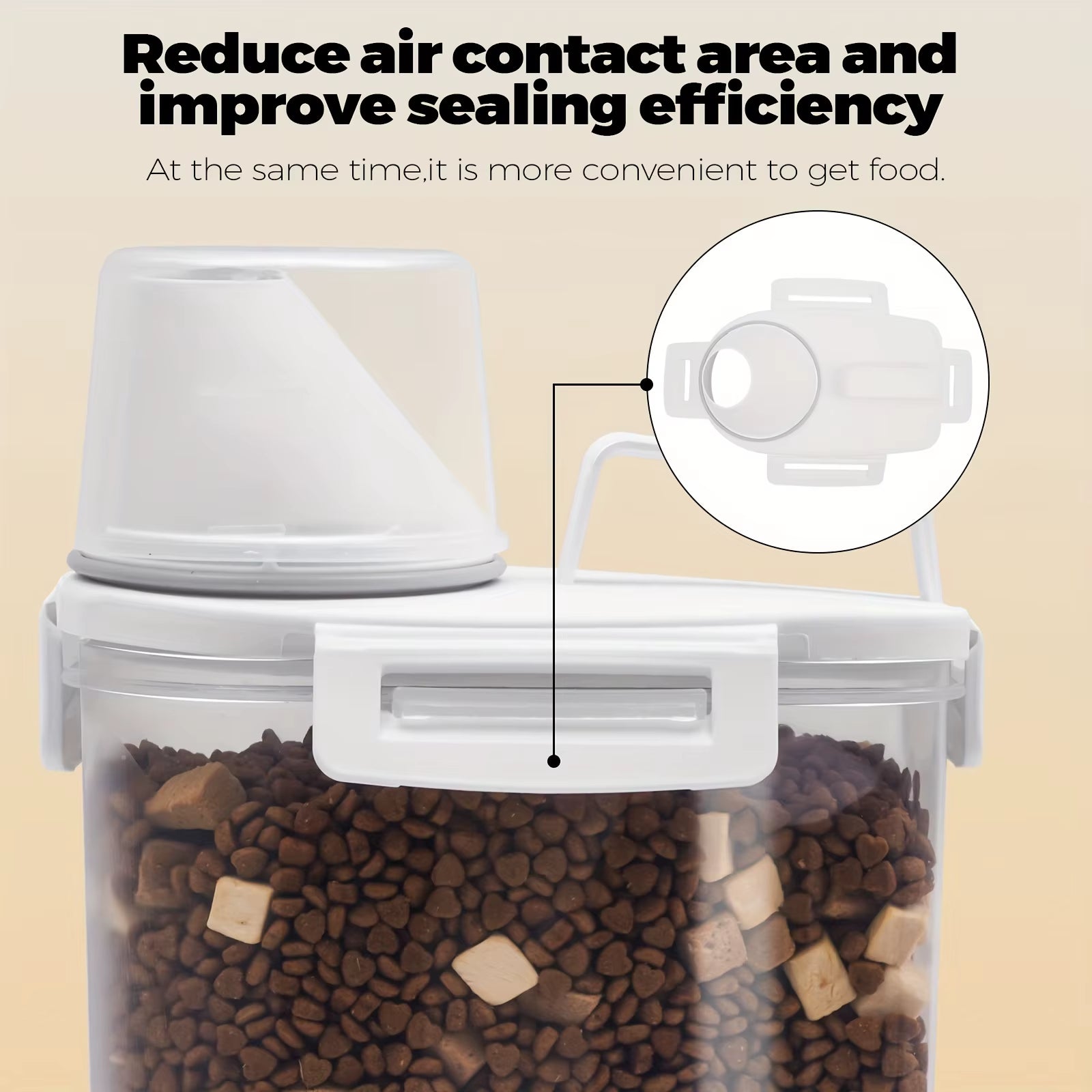 Dog Food Container Sealed Dog Food Storage Box with Lid - Moisture & Leak-Proof, Ideal for Dog Food, Cat Food, Pet Snacks