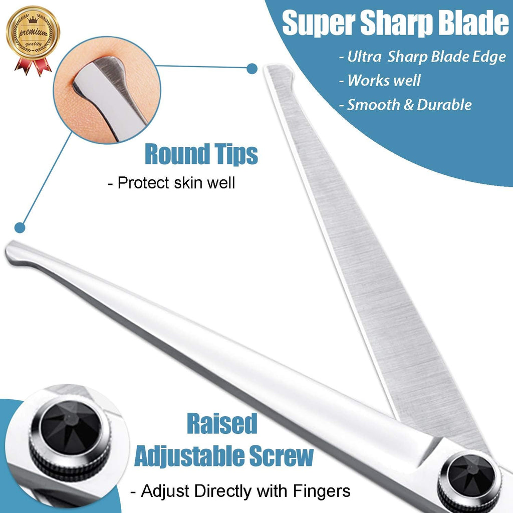 6.5 Inches Straight Dog Grooming Scissors Dog Cutting Shears Professional Trimming Shears for Dog Cat Pet Japanese Stainless Steel Black