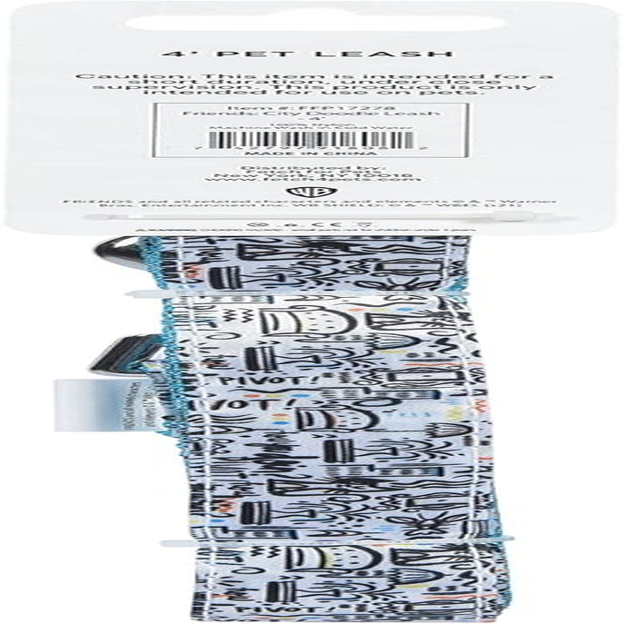 Friends TV Show City Doodle Dog Leash, 6 Ft (72 Inches) | Cute Blue Leash for Dogs & Harnesses