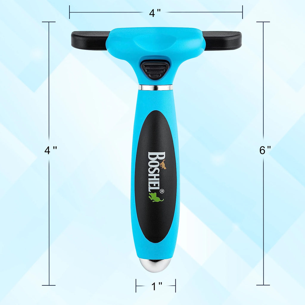 De-Shedding Brush for Dogs, Anti-Slip Handle, Stainless Steel Undercoat Grooming Tool