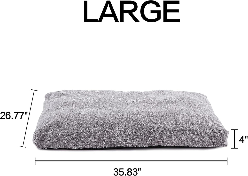 Large Orthopedic Shredded Memory Foam Dog Bed for Medium,Extra Large Dogs, Pet Cats Beds Pillow Mattress with Removable Washable Cover& Non-Slip Bottom,Size-L