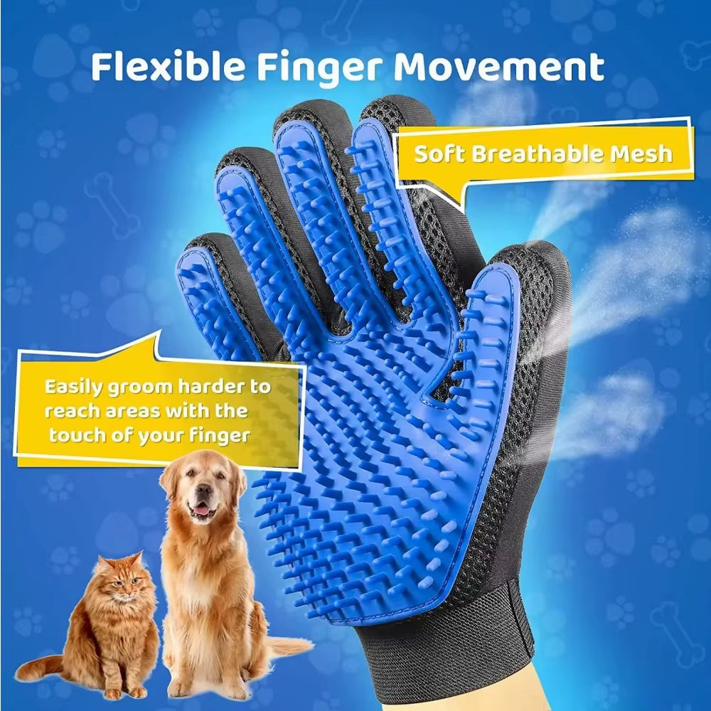 1 Pc Pet Grooming Glove Gentle Efficient Hair Remover Mitt Cat Accessories Dog Glove for Dogs Cats Pet Products Supplies