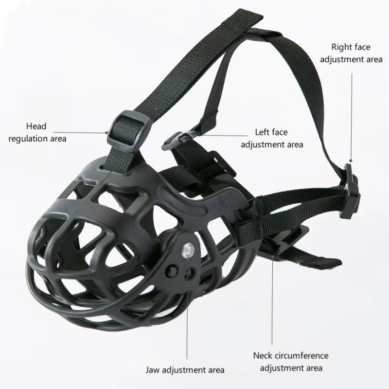 Silicone Dog Muzzle Anti-Biting Breathable Mouth Mask for Medium Large Dog Accessories Safe Comfortable Outdoor Supplies