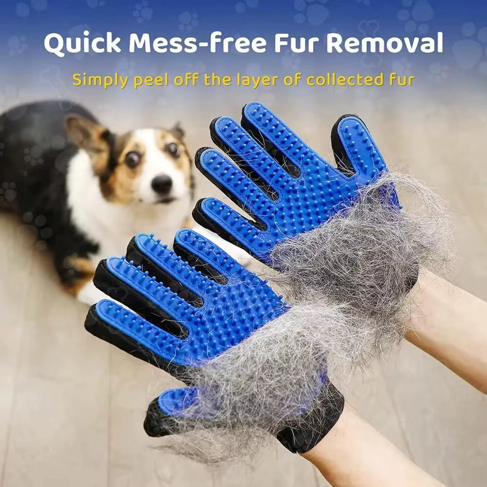 1 Pc Pet Grooming Glove Gentle Efficient Hair Remover Mitt Cat Accessories Dog Glove for Dogs Cats Pet Products Supplies