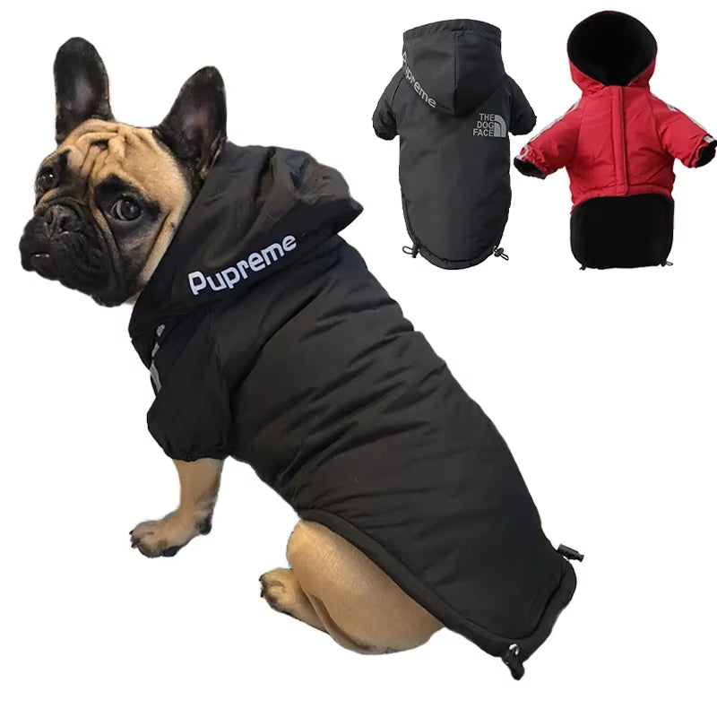 Winter Dog Clothes Warm Fleece Pet Dogs Jacket Reflective Waterproof for Small Medium Dogs Chihuahua French Bulldog Coat Pug