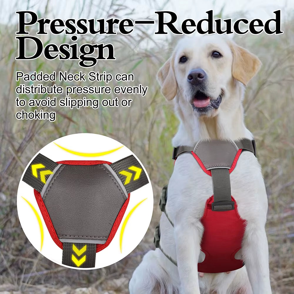 No Pull Big Dogs Harness Nylon Reflective Dog Harnesses Adjustable Waterproof Dogs Mesh Vest with Handle for Small Large Dogs